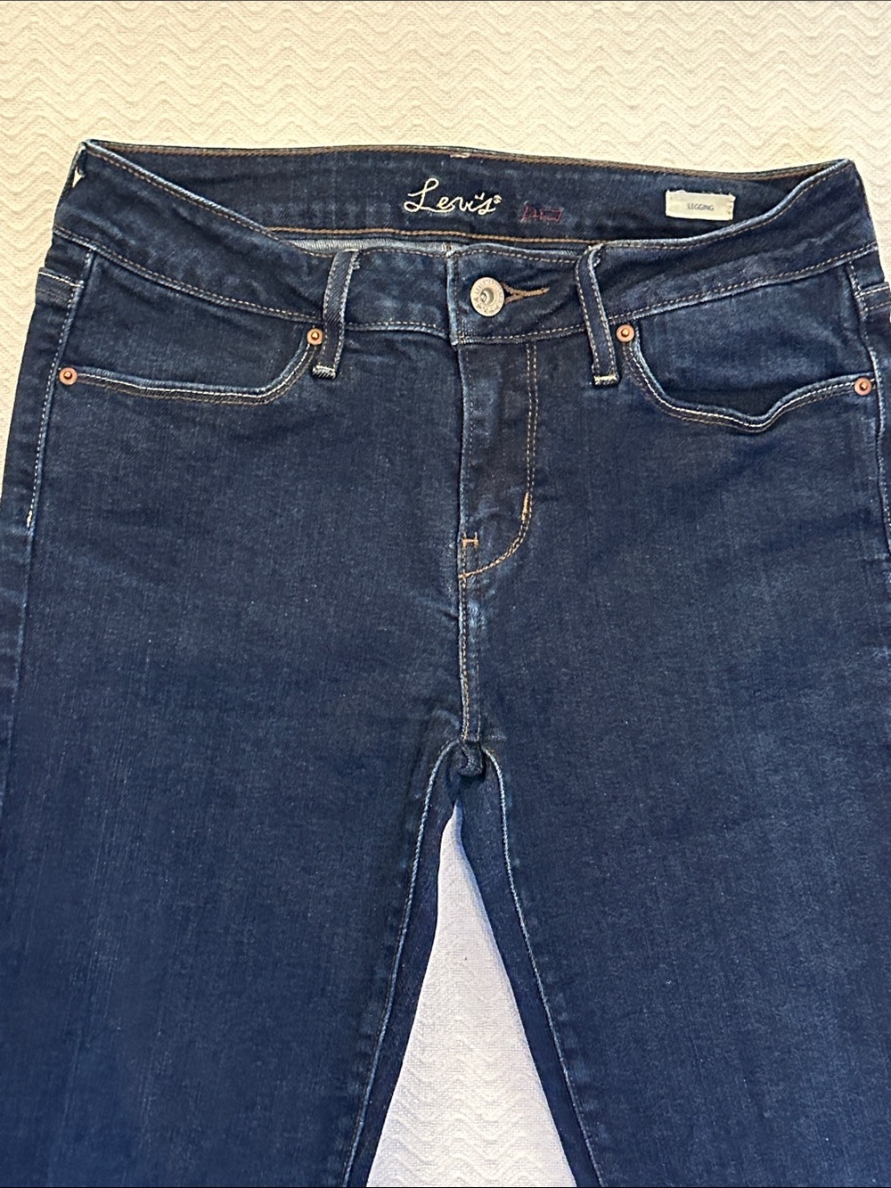 Levis Legging Jeans Stretch Dark Wash Denim Sz 27 29L EUC